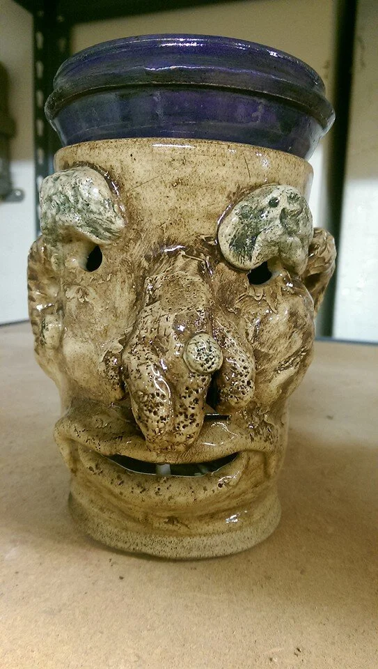 Ugly Face Wax Warmer Custom Made Pottery